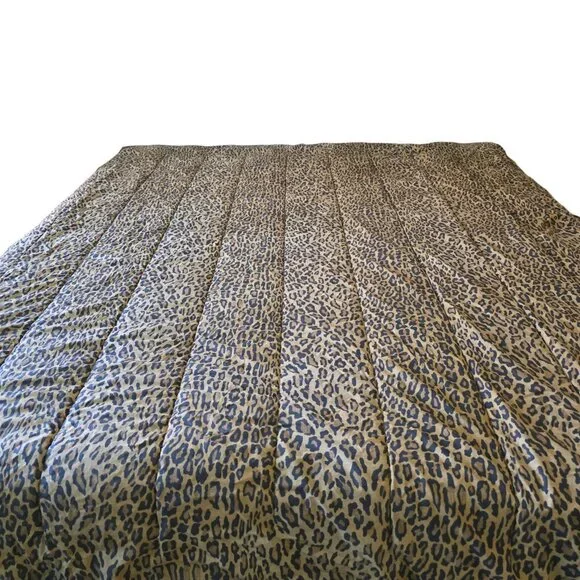 Rare Vintage Ralph Lauren Aragon King Comforter Animal Print Bold Leopard Glam - Picture 1 of 10